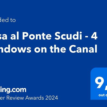 Casa Al Ponte Scudi - 4 Windows On The Canal Venetië Buitenkant foto